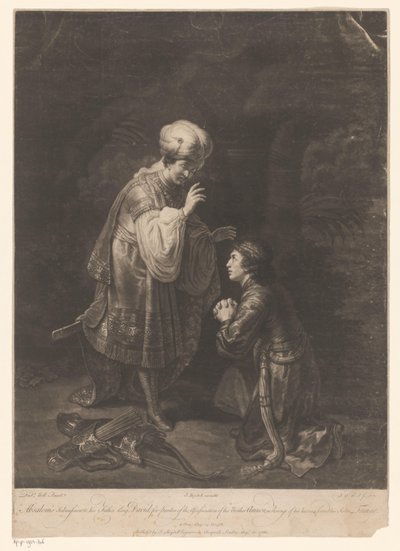 Davids och Absaloms försoning av Johann Gottfried Haid