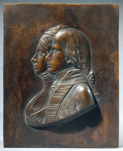 Fredrik Vilhelm III. som kronprins med sin hustru Luise von Mecklenburg-Strelitz av Johann Gottfried Schadow