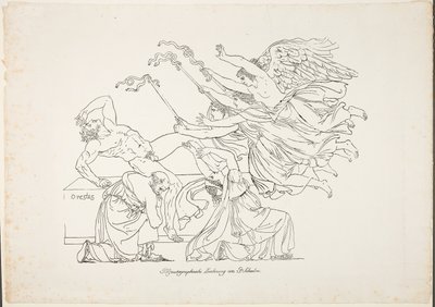 Förföljelse av Orestes av Johann Gottfried Schadow