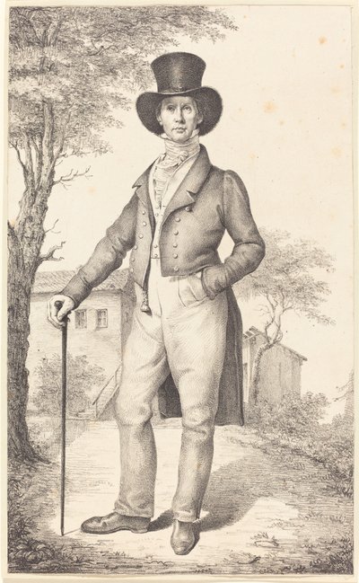 Regeringsrevisorn Rudolf Schadow (Konstnärens bror) av Johann Gottfried Schadow