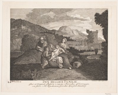 Den heliga familjen av Johann Gottlieb Friedrich