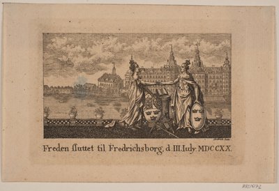 Fred slöts i Frederiksborg av Johann Gottlieb Friedrich