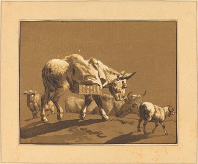 Åsna av Johann Gottlieb Prestel after Joseph Wagner