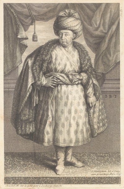 Porträtt av Jean-Baptiste Tavernier (1605-1689) av Johann Hainzelmann