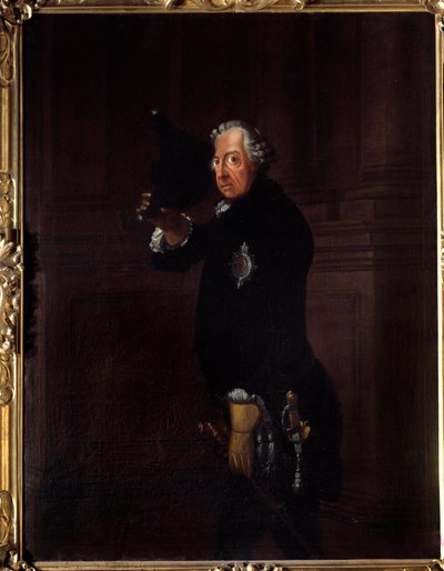 Porträtt av Fredrik II kallad Fredrik den Store, kung av Preussen (1712-1786) Målning av Johann Heinrich Franke (1738-1792) 1764 Berlin, Nationalgalleriet av Johann Heinrich Francke