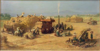 Skörd nära Praunheim av Johann Heinrich Hasselhorst