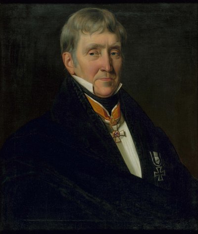 Porträtt av Franz Gerhard Wegeler 1765-1848, 1839. av Johann Heinrich Richter