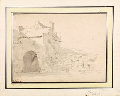 Arkitektstudie av Johann Heinrich Roos