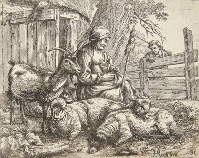 Ett snurrande hjul av Johann Heinrich Roos