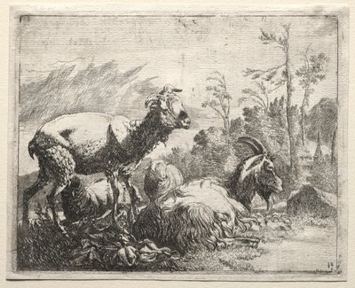 Getter, 1665. av Johann Heinrich Roos