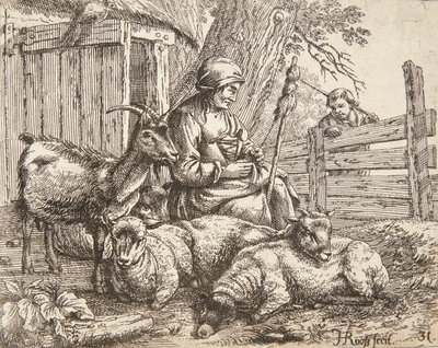 Ett snurrande hjul av Johann Heinrich Roos