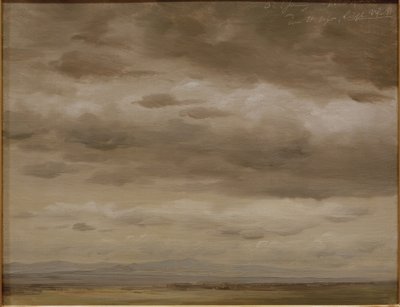 Moln skiss av Johann Heinrich Schilbach