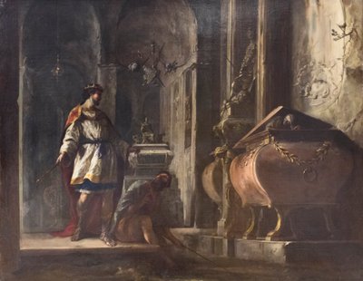 Saul och häxan från Endor av Johann Heinrich Schonfeldt