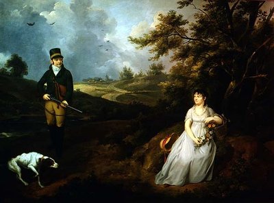 Porträtt av en gentleman och dam av Johann Heinrich Schroder