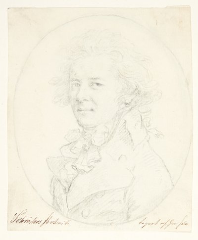 självporträtt(?) av Johann Heinrich Schroder
