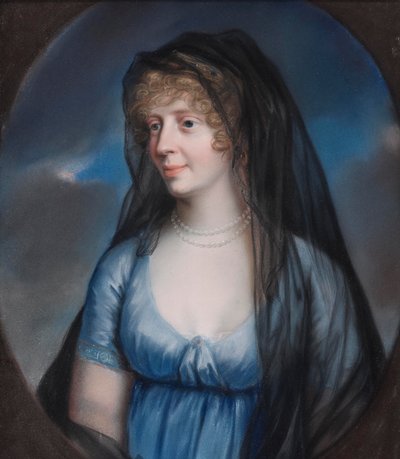 Johann Heinrich Schröder - Prinsessan Luise von Stolberg-Gedern, änkehertiginna av Sachsen-Meiningen av Johann Heinrich Schroder