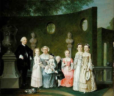 Ett familjeporträtt av Johann Heinrich Strumpff