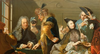 Spelare i foajén av Johann Heinrich Tischbein