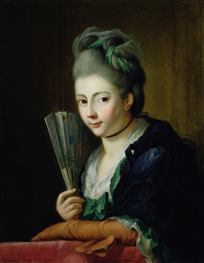 Porträtt av konstnärens dotter Amalie av Johann Heinrich Tischbein