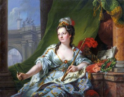 Musan Melpomene (de nio musorna, 1771) av Johann Heinrich Tischbein