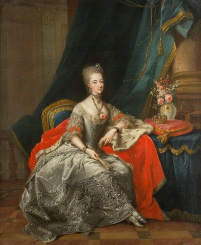 Margravine Philippine of Brandenburg-Schwedt 1745-1800, Landgravine of Hesse-Kassel, 1774. av Johann Heinrich Tischbein