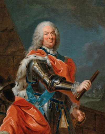 Porträtt av Vilhelm VIII, Landgrave of Hessen-Kassel 1682-1760. av Johann Heinrich Tischbein the Elder