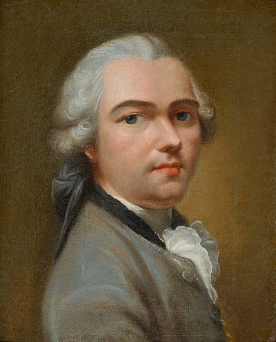 Självporträtt, mitten av 1700-talet.. av Johann Heinrich Tischbein