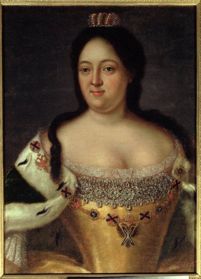 Porträtt av kejsarinnan Anna Ioannovna (1693-1740) av Johann Heinrich Wedekind