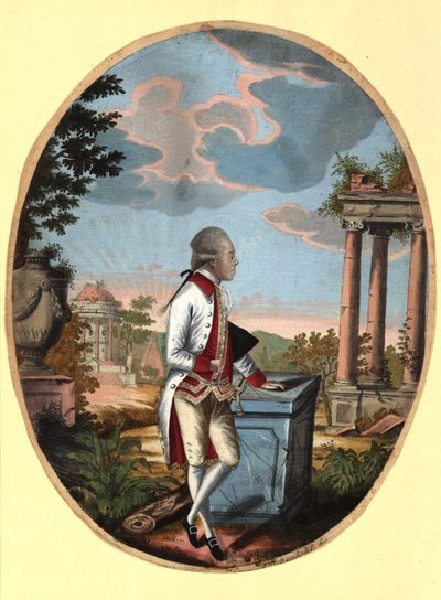 Storhertig Paul av Ryssland 1754-1801, senare tsar Paul I, 1782. av Johann Hieronymus Loeschenkohl