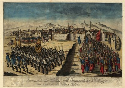Överlämnande av fästningen Khotyn den 29 september 1788, 1788. av Johann Hieronymus Loeschenkohl