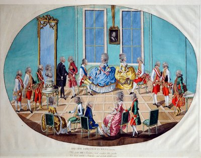 Nyårsfirandet i Wien 1782, 1783. av Johann Hieronymus Löschenkohl