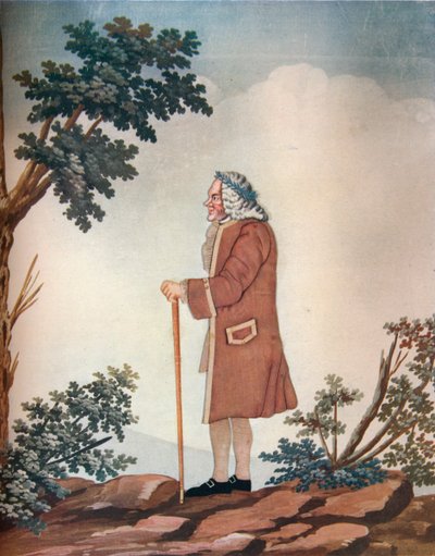 "Porträtt av Voltaire", c1700-talet av Johann Huber