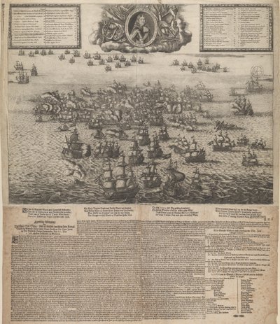 Slaget vid Køgebugt i juli 1677 av Johann Husman