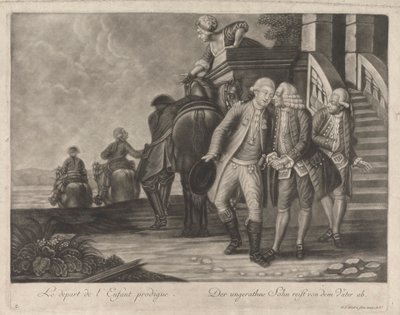 Den förlorade sonens avgång av Johann Jacobus Haid