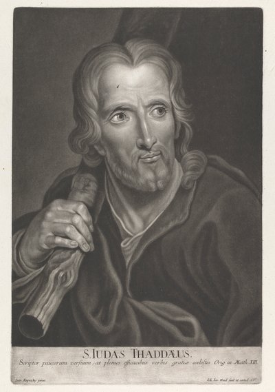 Den helige Judas Thaddeus av Johann Jacobus Haid