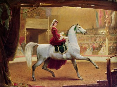 Cirkusryttaren, 1865 av Johann Jakob Eduard Handwerk