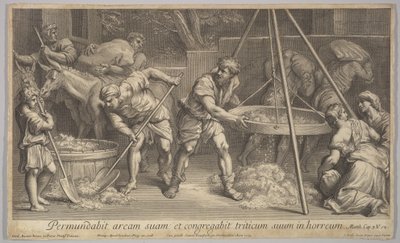 Vetet och agnarna, 1728. av Johann Jakob Frey the Elder