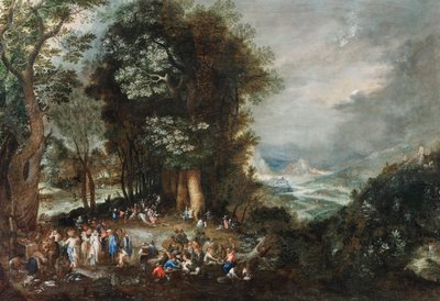 Sutler läger i kanten av skogen av Johann Jakob Hartmann