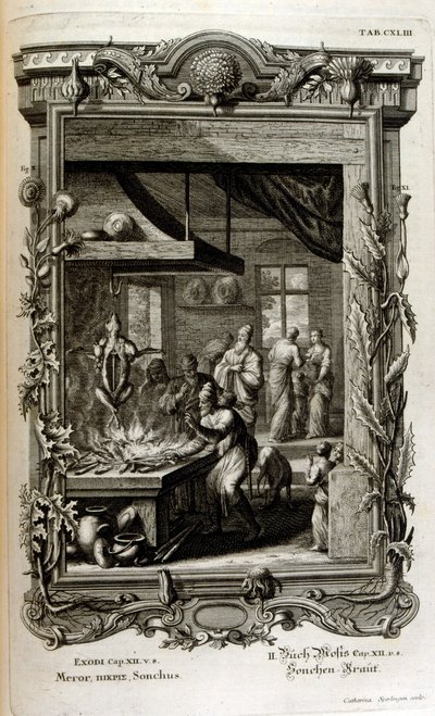 Illustration från Sacred Physics, eller Bibelns naturhistoria av Johann Jakob Scheuchzer