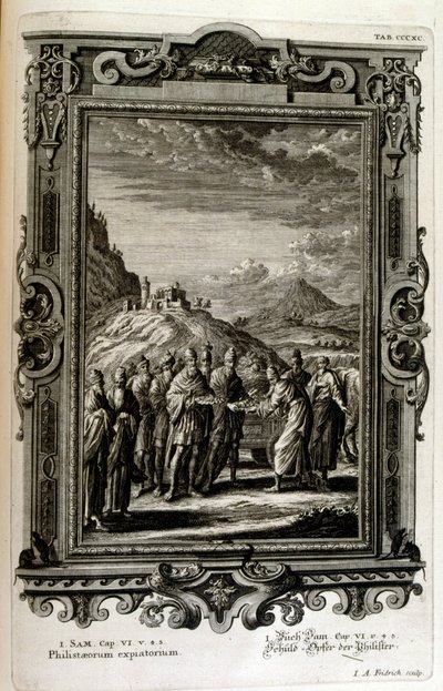 Offer gavs åt filistéerna av Johann Jakob Scheuchzer