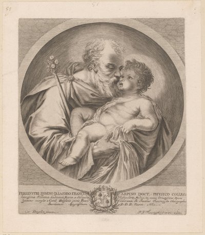 Saint Joseph med Kristusbarnet av Johann Jakob Thurneysen (I)