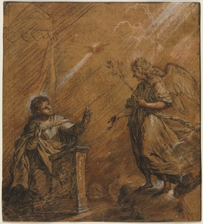 Bebådelsen, sista tredje 1600-talet. av Johann Jakob von Sandrart
