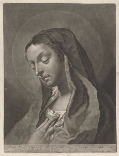 Manna är havet, därför att det är fint och ljust, sött och jungfruligt, som, som kom från himlen, hällde ut mat sötare än honung för alla de kyrkliga folken. av Johann Lorenz Haid