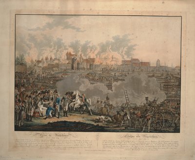 Slaget vid Ratisbon den 23 april 1809, 1809 av Johann Lorenz Rugendas the Younger