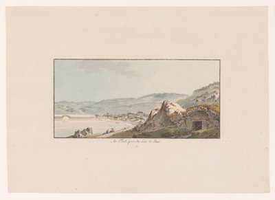 Utsikt över vitlinglyra vid Lac de Joux Au Pout, pres du Lac de Joux (titel på objekt) Utsikter över Schweiz (serietitel) Collection de quelques vues dessinées en Suisse d