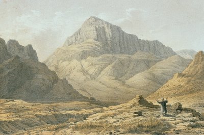 Serbal. Etsning av Bernatz et alii - Steinkopk J.F. Redaktör av Johann Martin Bernatz