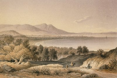 Smyrna. Etsning av Bernatz et alii - Steinkopk J.F. Redaktör av Johann Martin Bernatz