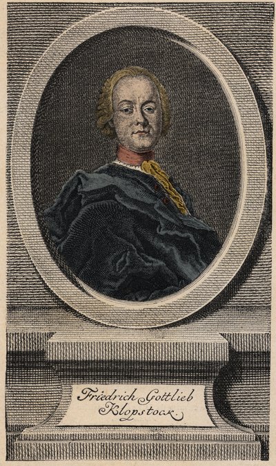 Friedrich Gottlieb Klopstock (1724-1803), tysk poet av Johann Martin Bernigeroth