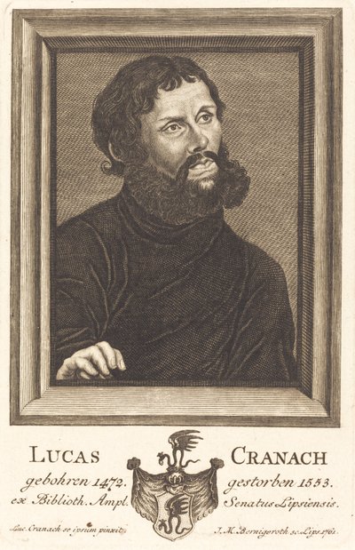 Lucas Cranach av Johann Martin Bernigeroth