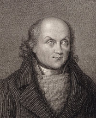 Portrait of Hans Georg Nägeli 1773-1836. av Johann Martin Esslinger